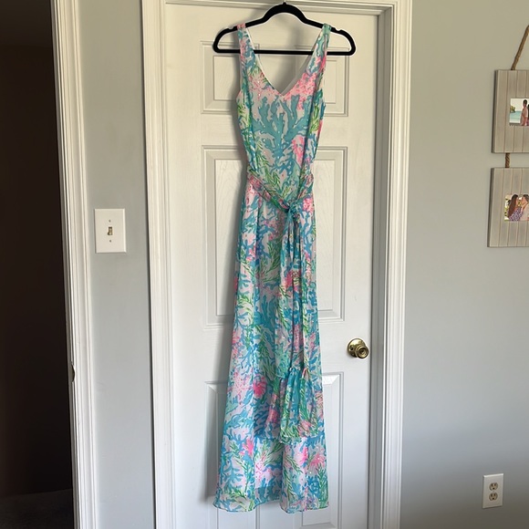 ❌SOLD❌ Lilly Pulitzer belted maxi dress - Picture 3 of 7